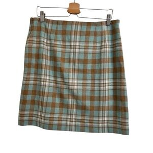 Talbots Plaid skirt wool blend 12 petite new